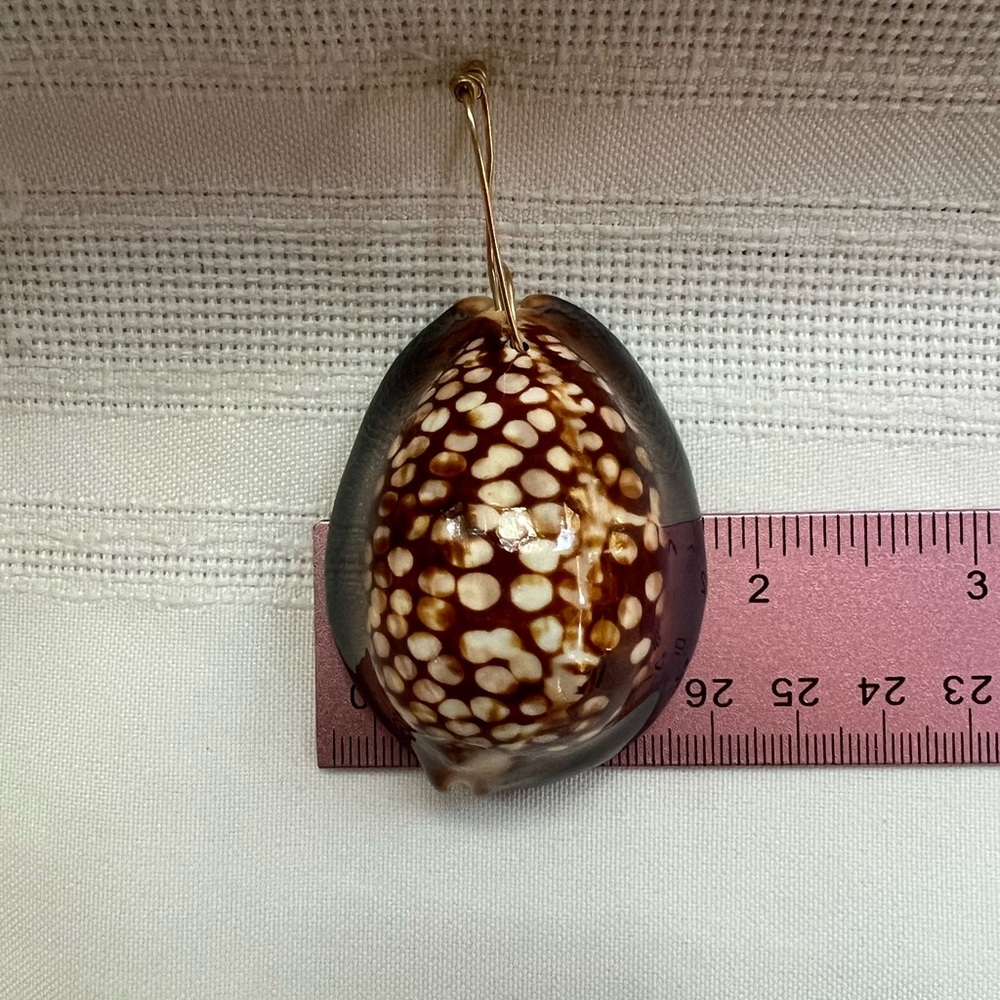 Humpback Cowry Cowrie Shell Gold Wire Bail EUC - Picture 13 of 13